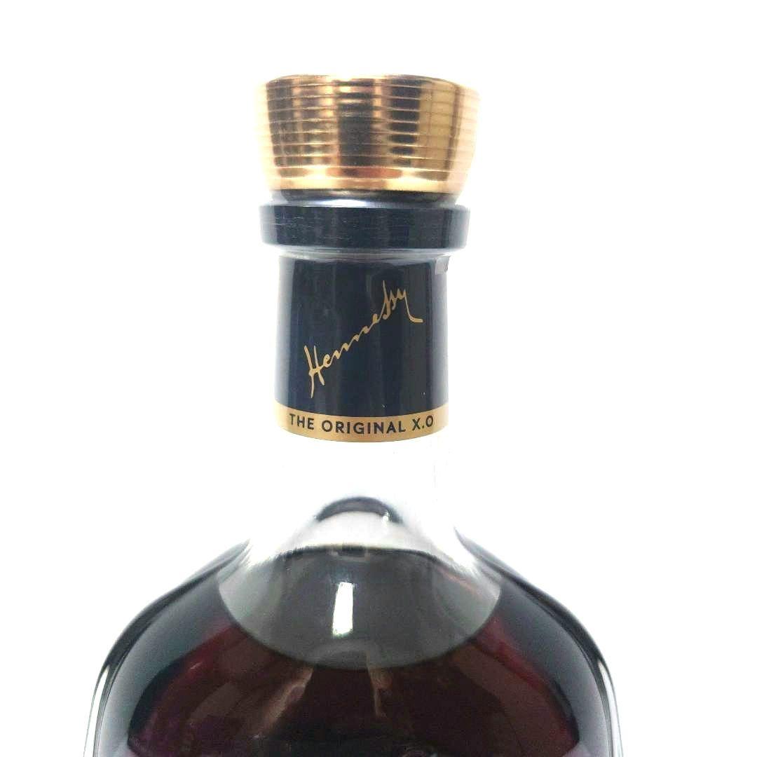 1　ヘネシーXO オリジナル 金キャップ クリアボトル コニャック