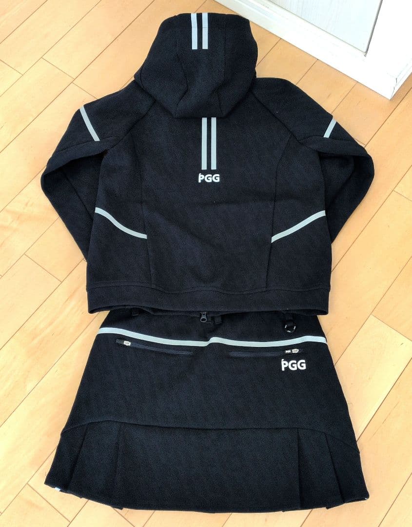 PGG セットアップ　ネイビー　ジャケット（サイズ0）/スカート（サイズ1）