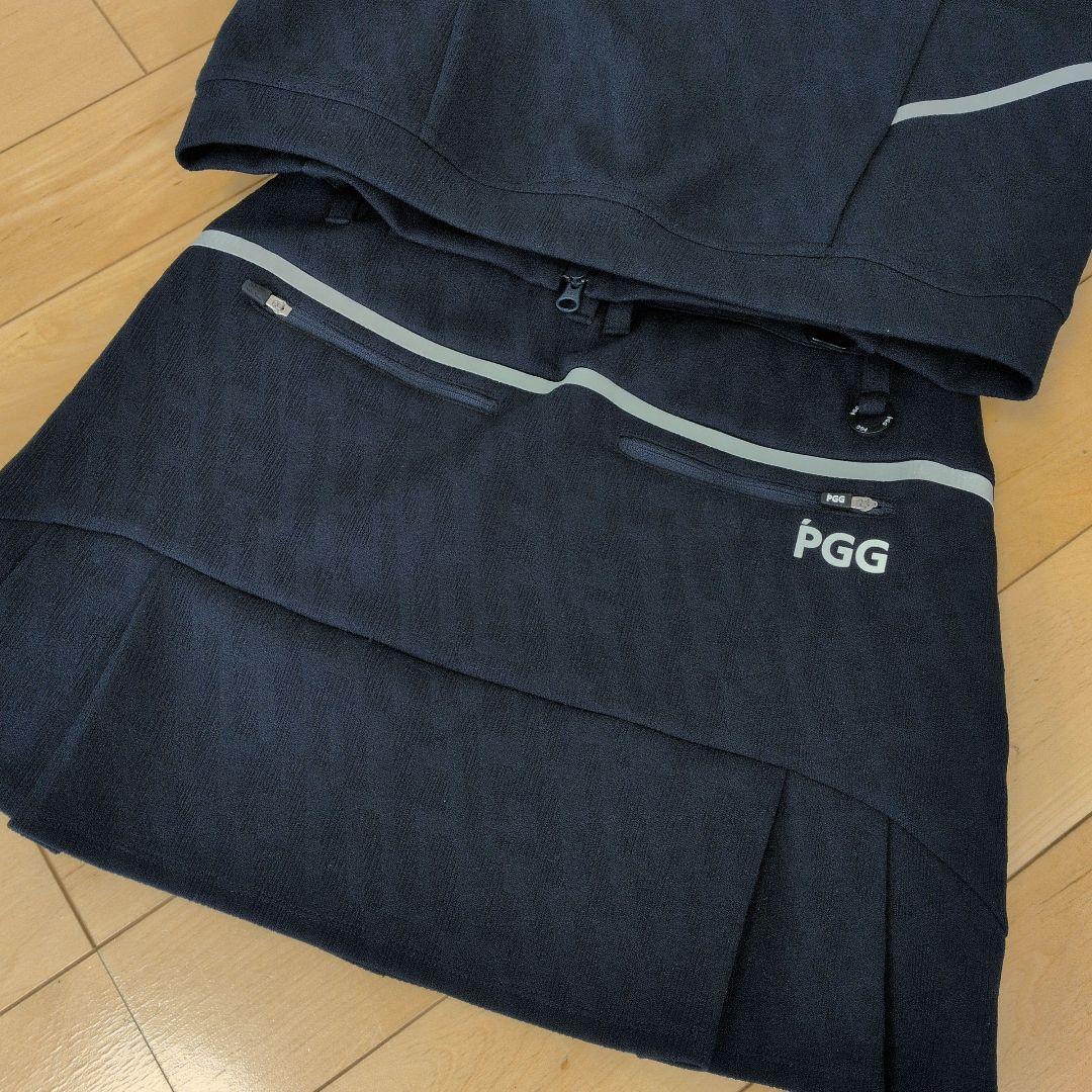 PGG セットアップ　ネイビー　ジャケット（サイズ0）/スカート（サイズ1）