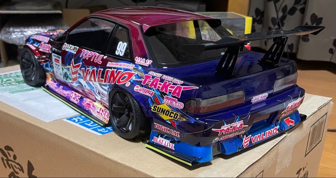 1/10 アディクション　S13 シルビア V8 2024中村直樹　未使用ボディ