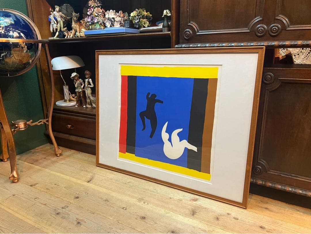 アンリ・マティス スマイヤー ２人の踊り子 リトグラフ 版画 額縁 アート