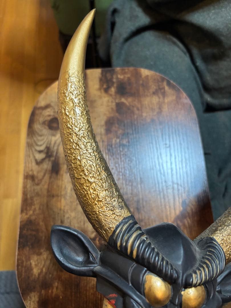 等身大甲冑用　鬼面前立て　雌金具