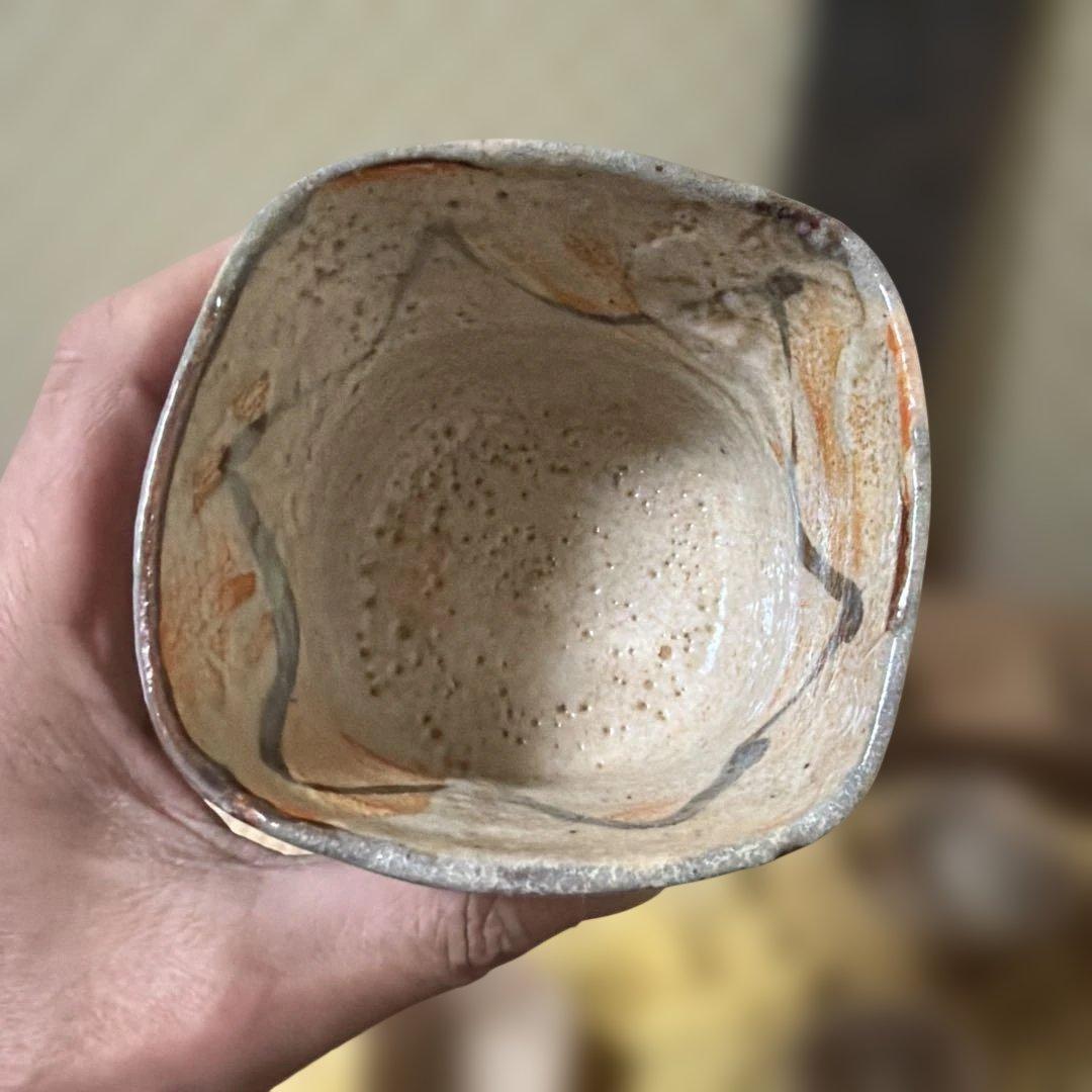 江戸時代　絵志野　向付　五客　無傷　茶碗　時代保管箱