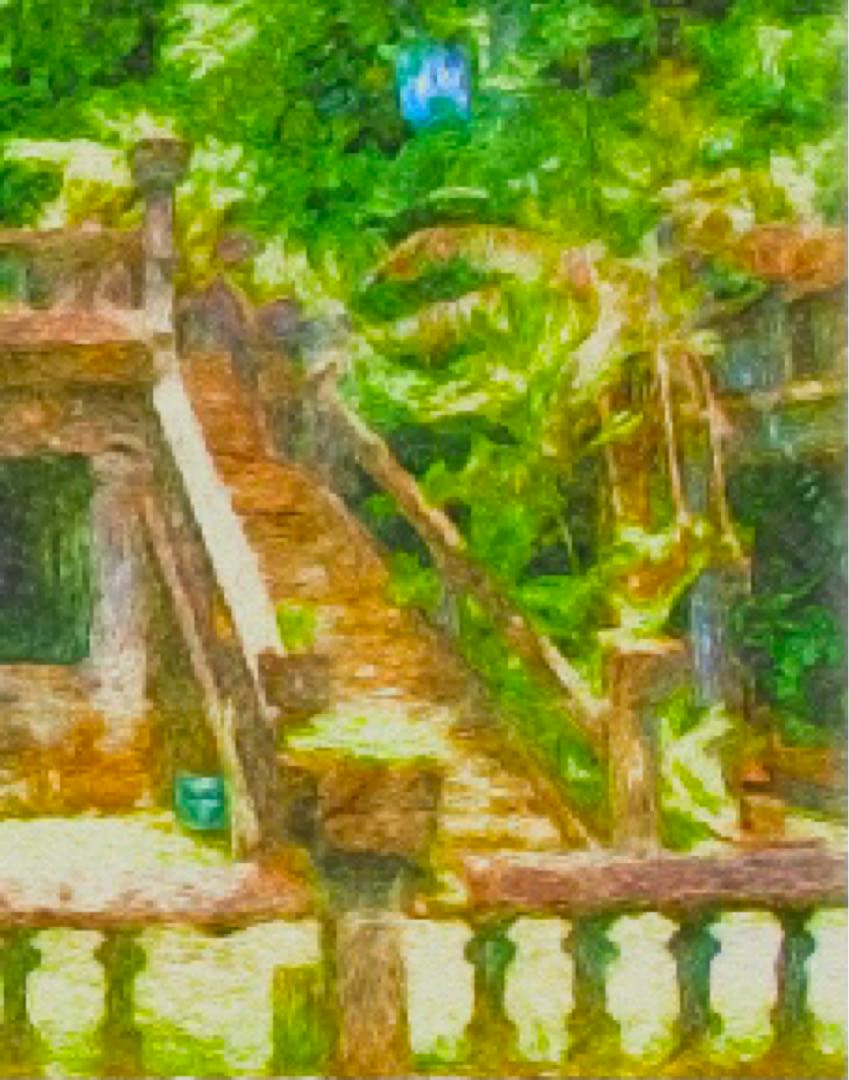 ジブリアート① 天空の城ラピュタより「ジャングルの古城」32.7㎝×24.0㎝