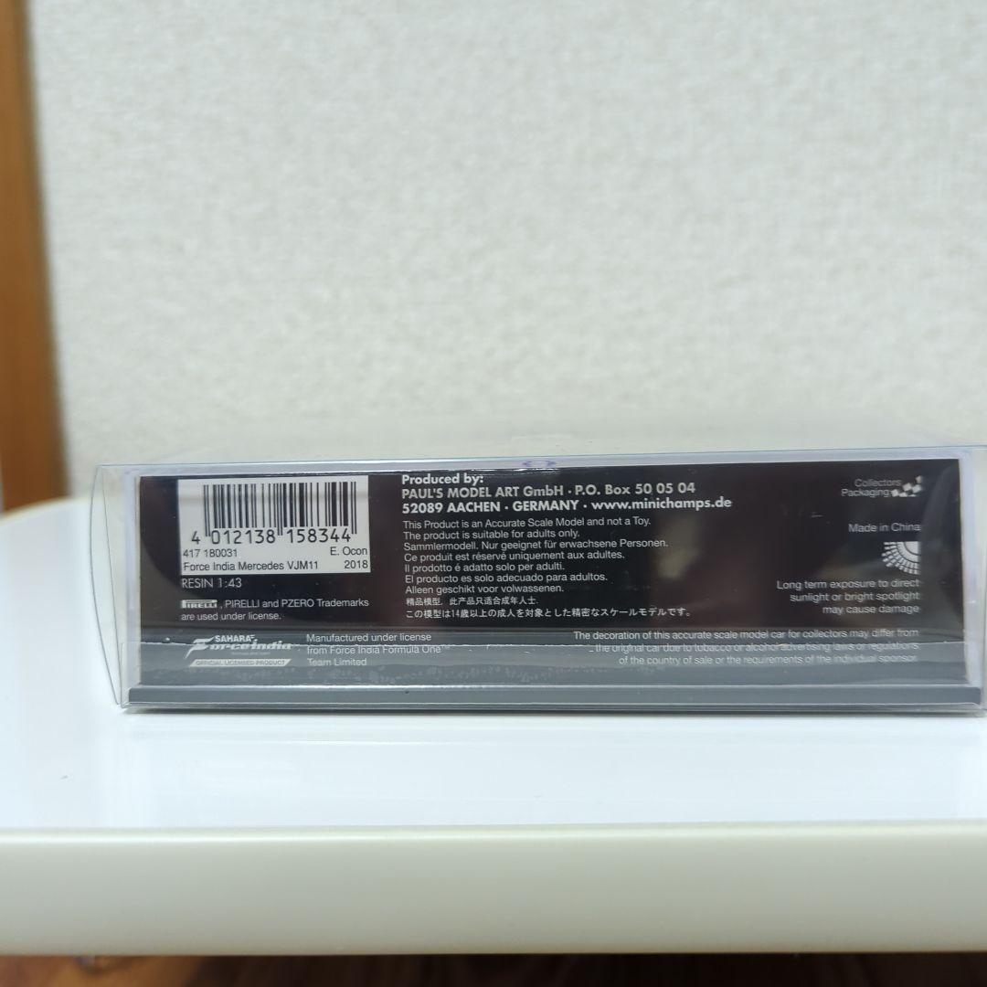 g*7様 ミニチャンプス1/43Ｆ１2018年フォースインディア
