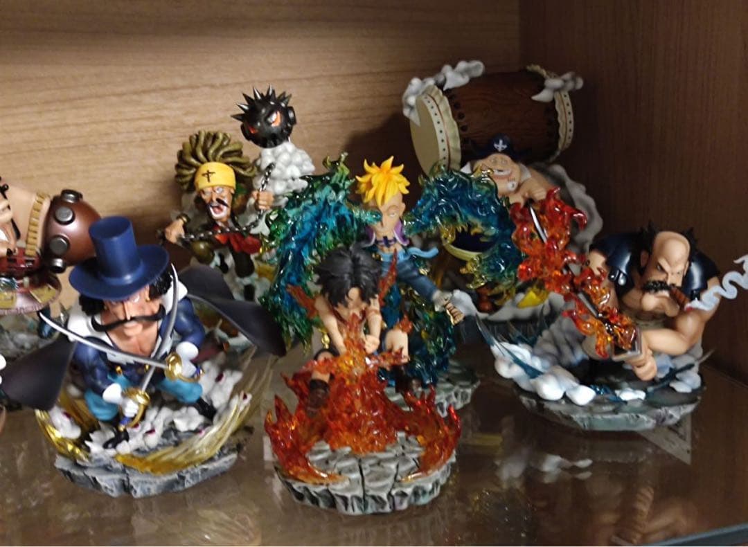 ONE PIECE 白ひげ海賊団 18点 ガレージキット ガレキ スタチュー①