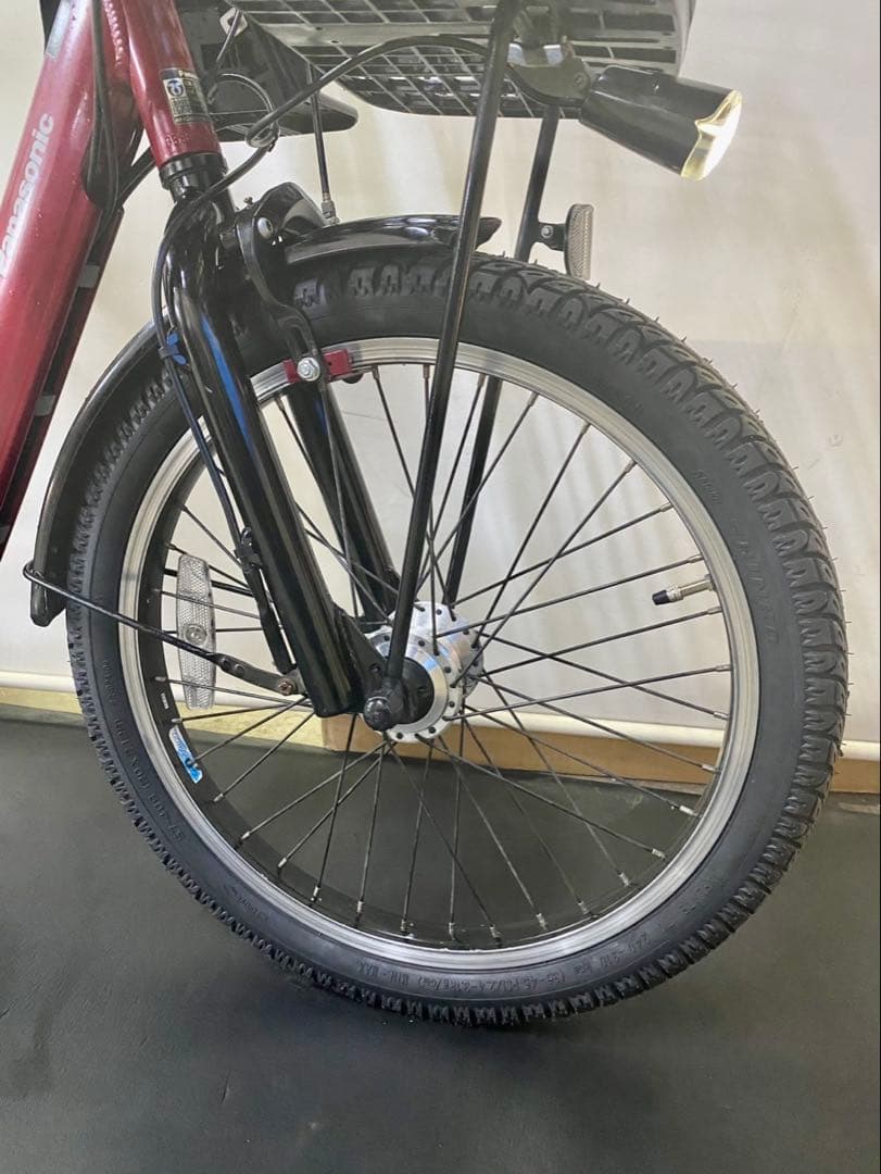 1年保証 送料無料　パナソニック　ギュットアニーズ　赤色　電動アシスト自転車