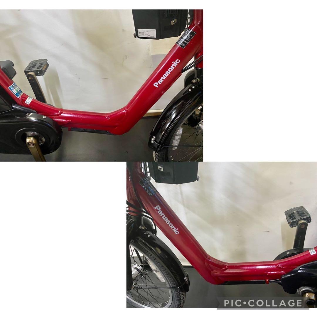 1年保証 送料無料　パナソニック　ギュットアニーズ　赤色　電動アシスト自転車