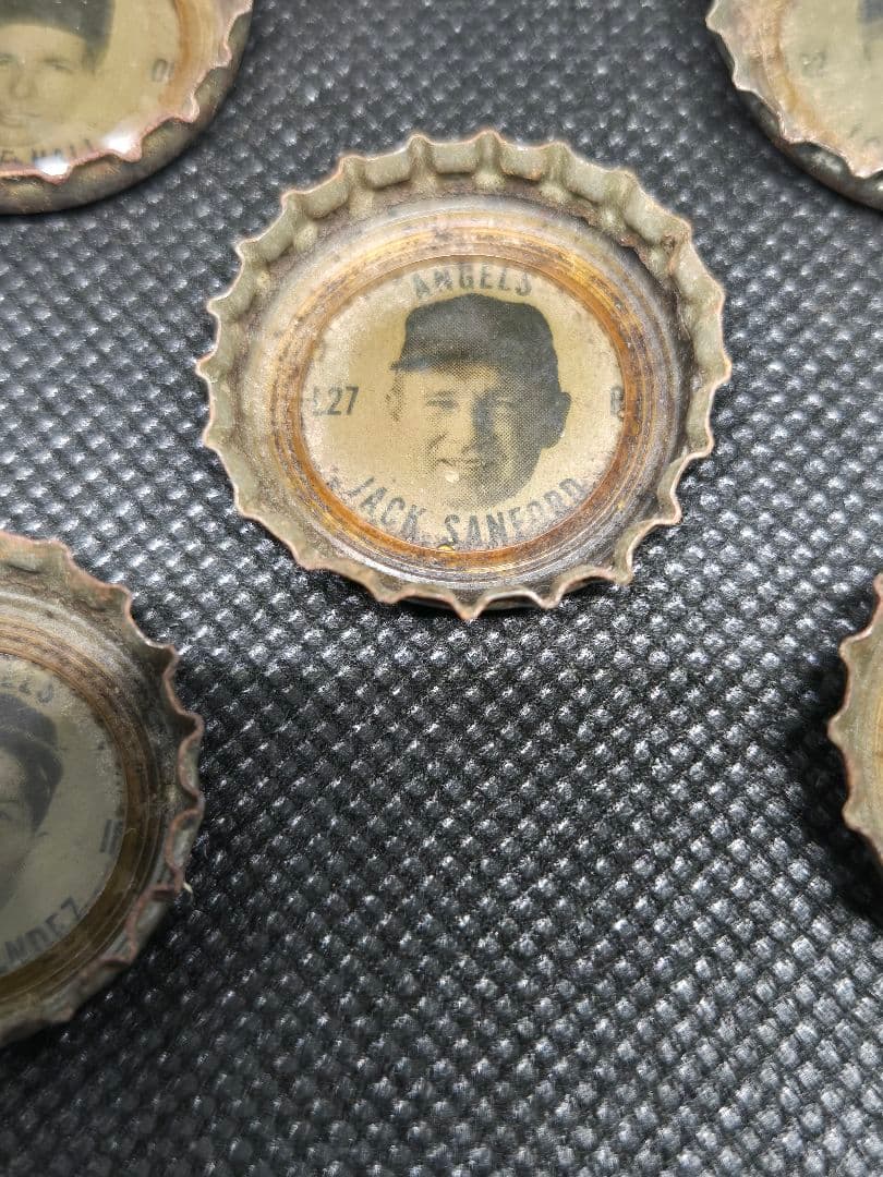 58年前エンジェルス ボトルキャップ 5個セット