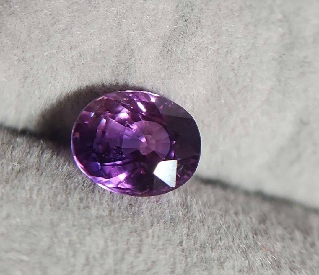 天然非加熱ピンクパープルサファイア 1.262ct