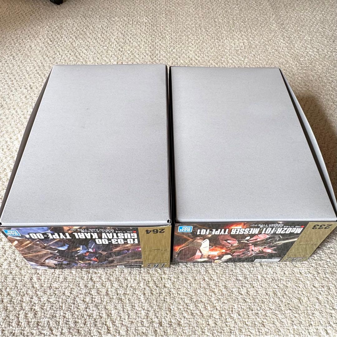 HG 1/144 グスタフ・カール00型 & メッサーF01型 2点セット