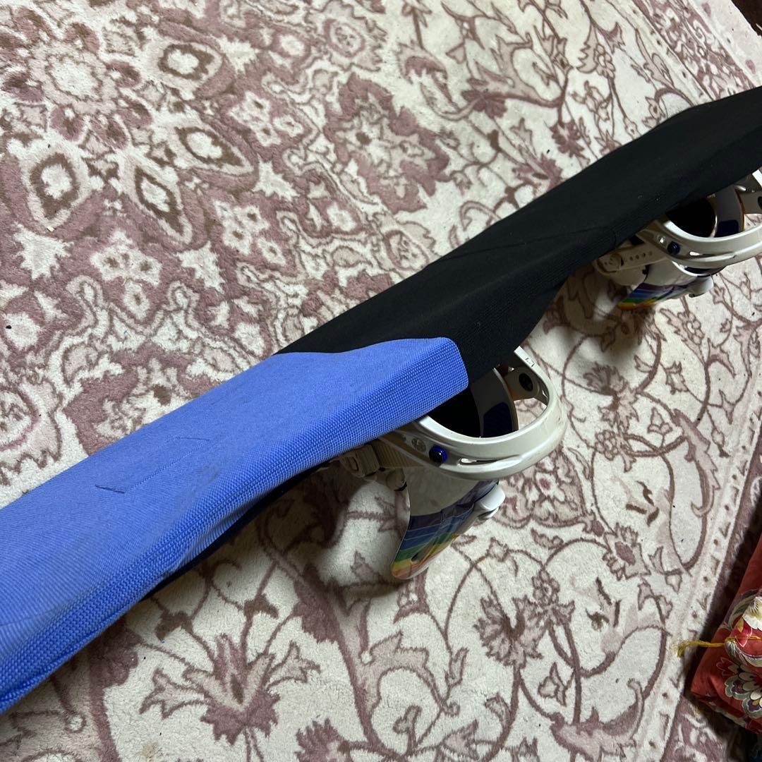 良品 BURTON 143cm バイン付 スノーボードセット 子供 レディース