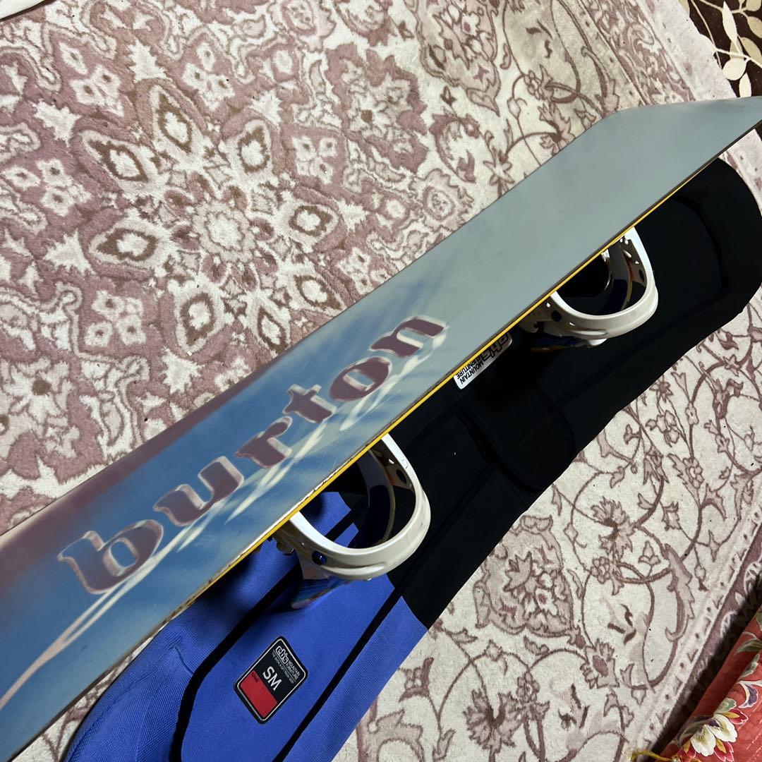 良品 BURTON 143cm バイン付 スノーボードセット 子供 レディース