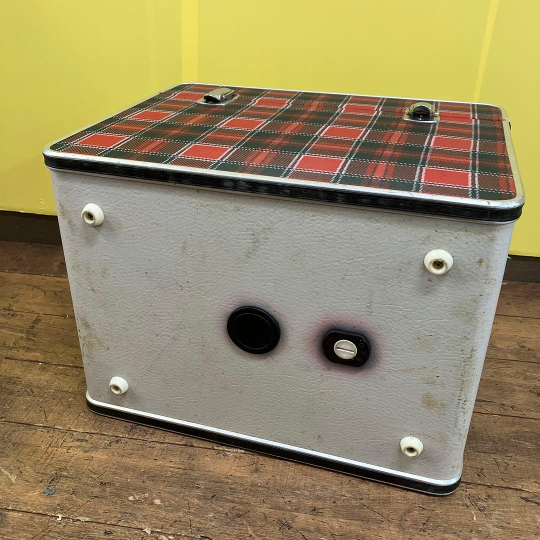 A-3 希少 昭和レトロ タイガー ドライブクーラー チェック柄 ボックス