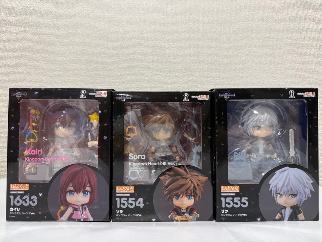 未開封 ねんどろいど ソラ リク カイリ キングダムハーツⅢ Ver.