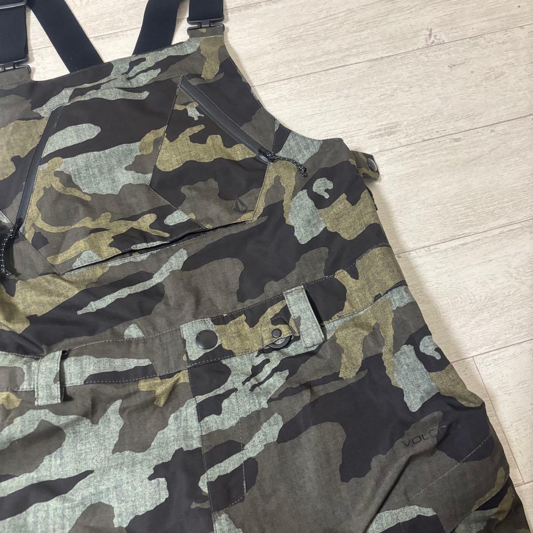 VOLCOM ビブパンツ GORETEX カモフラ