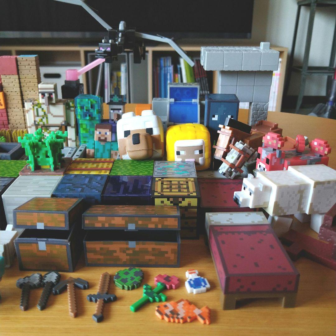 マインクラフト フィギュア セット　アクションフィギア　ラバーフィギア