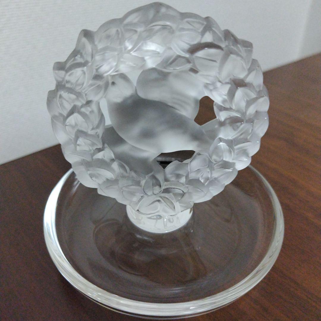 美品 ルネ・ラリック 小鳥リースデザイン ジュエリートレイ