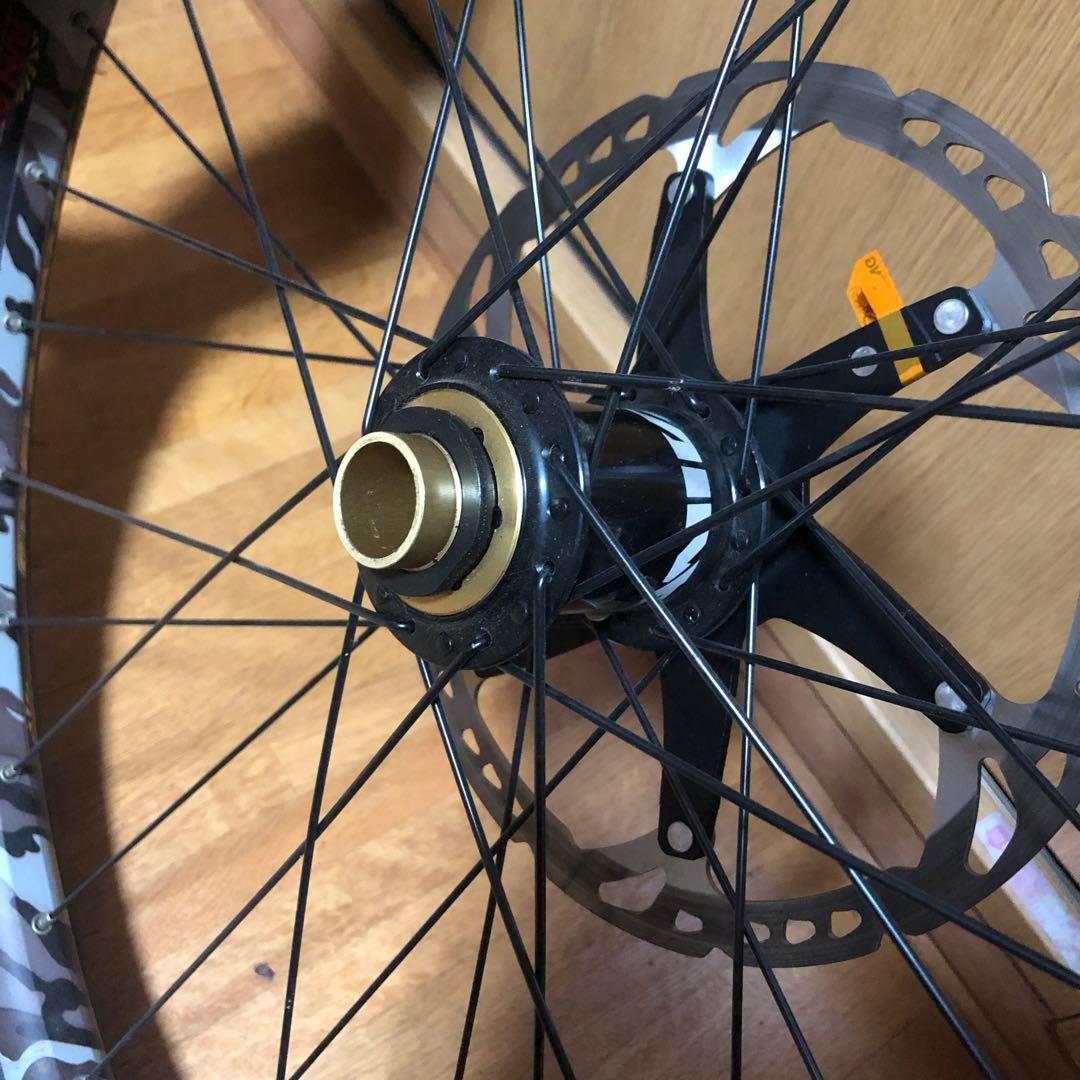 ダウンヒル用完組みホイール前後セット26インチ