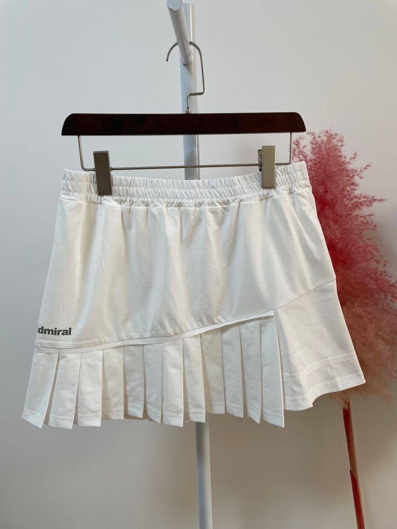 アドミラル新品⭐️アシメプリーツスコートテニスウエアゴルフウエアスポーツウエア