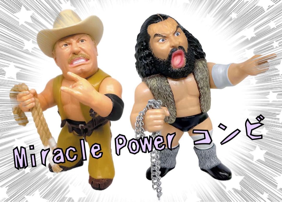 16dソフビコレ★スタン・ハンセン&ブルーザー・ブロディ ミラクルパワーコンビ