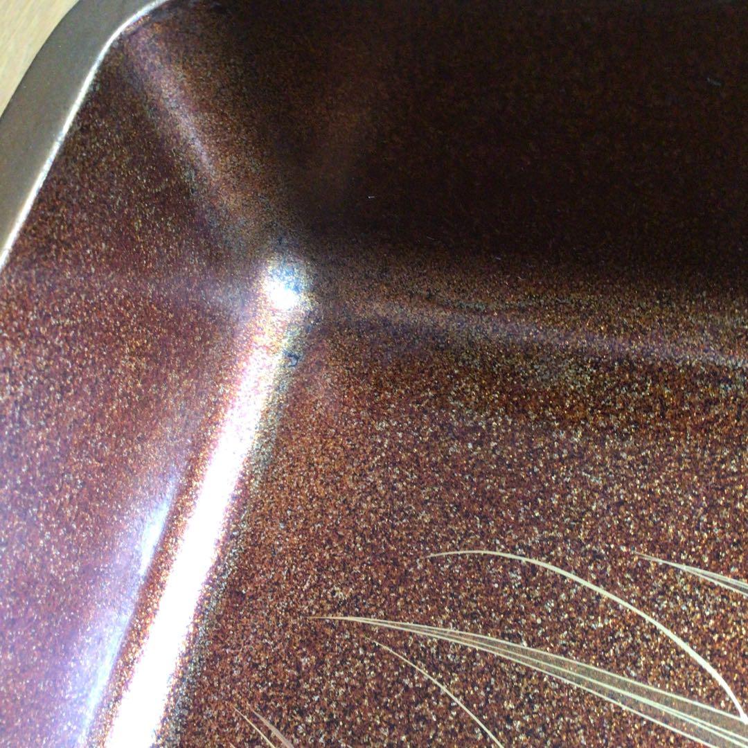 時代漆器　廣蓋　広蓋　骨董　蒔絵　螺鈿　昭和3年　共箱付き