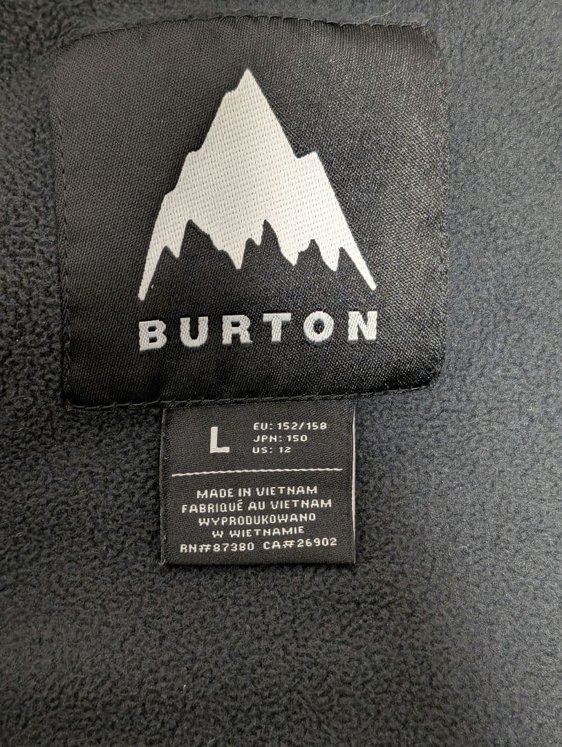 BURTON 迷彩柄orヒョウ柄 スノーボードジャケット　KIDS　Lサイズ