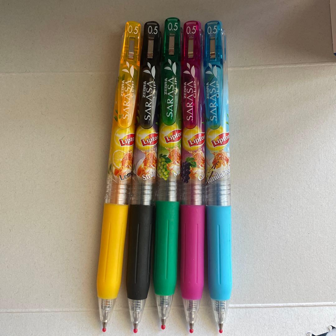 限定　サラサ　SARASA クリップ リプトンコラボ　5本