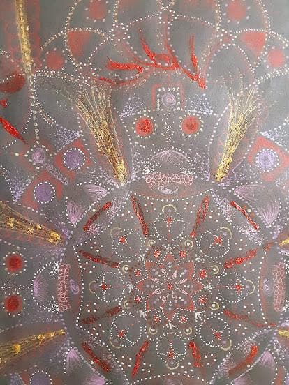 五十嵐由家　曼陀羅画342　「負の念を消す」