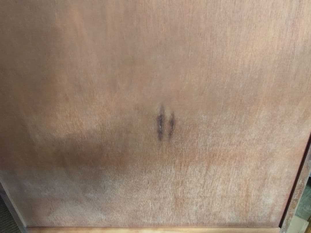 木製箪笥 スライド扉　観音扉　引出し付き(中古品)