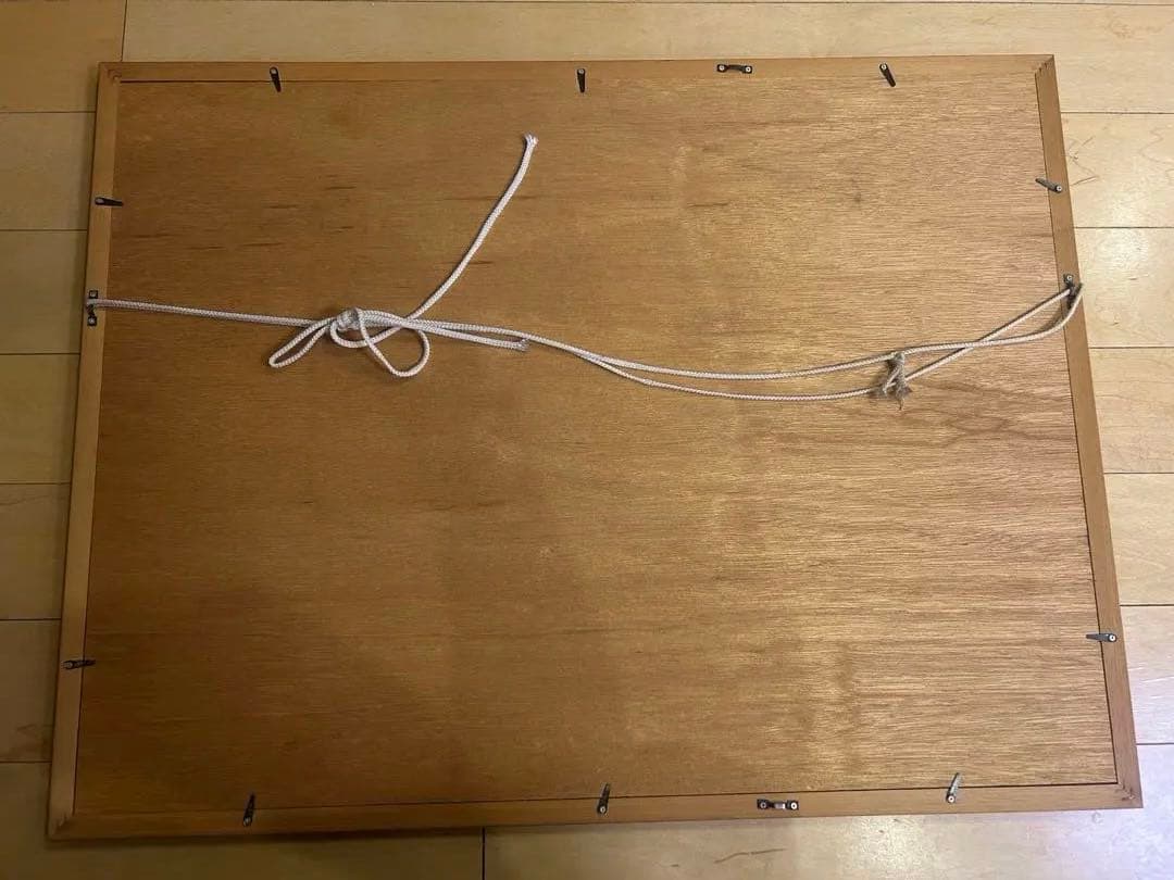 【真作】本間武男 シルクスクリーン「碧い海」直筆サイン有 202/350