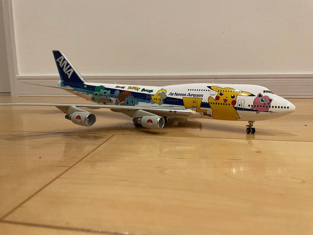 1/200 B747-481 全日空 ANA ポケモンジェット ブルーボックス