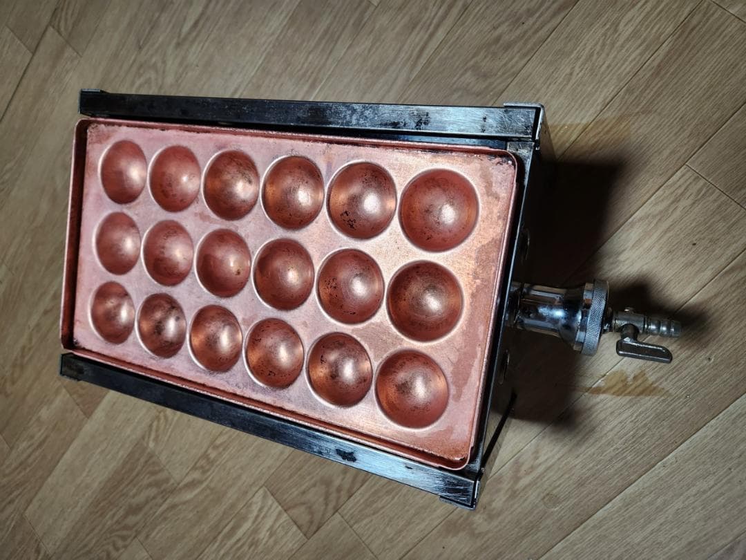 業務用　たこ焼き器　銅板　18穴　LPガス　プロパンガス