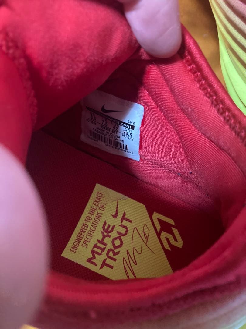 スパイク　野球　NIKE スパイク　26.5センチ　トラウト　サイズの返品可！