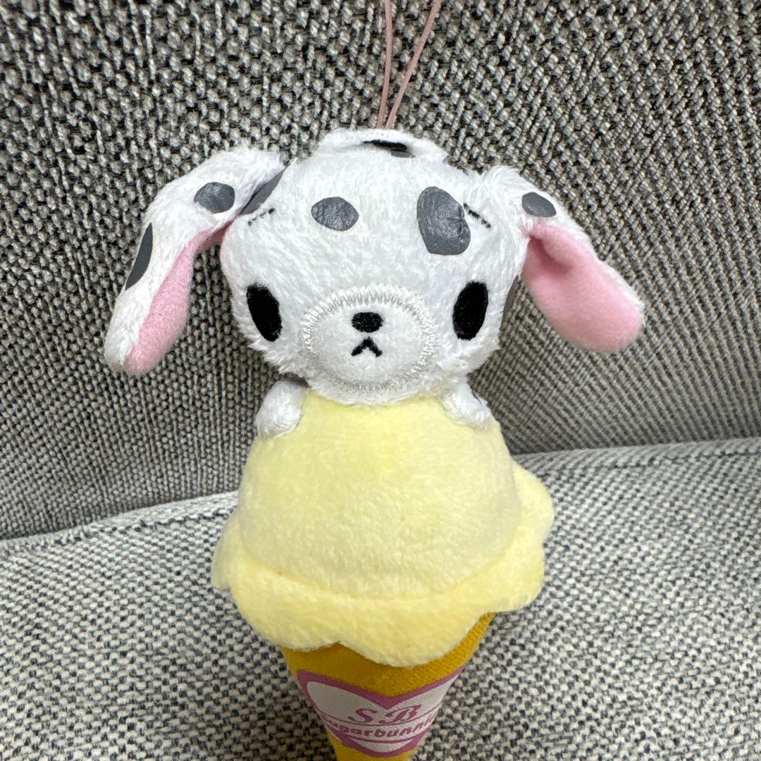 シュガーバニーズ アイス ぬいぐるみ ぶちうさ マスコット ストラップ