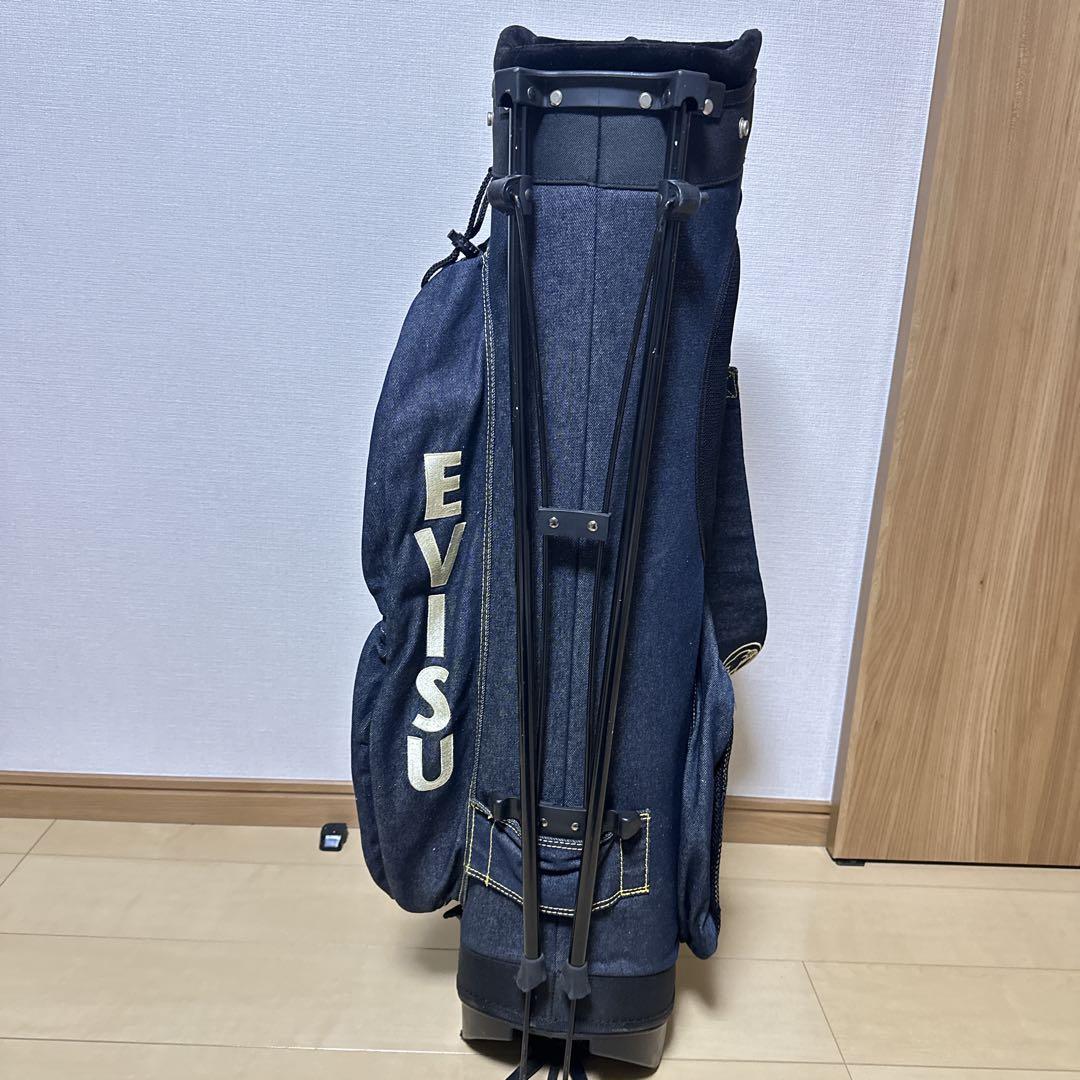 超希少 EVISU エビス スタンド式 キャディバッグ 9.5型 軽量 芝生くん
