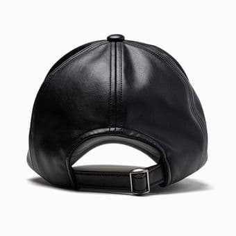 ★矢沢永吉★レザーキャップ(ロゴ) ブラック