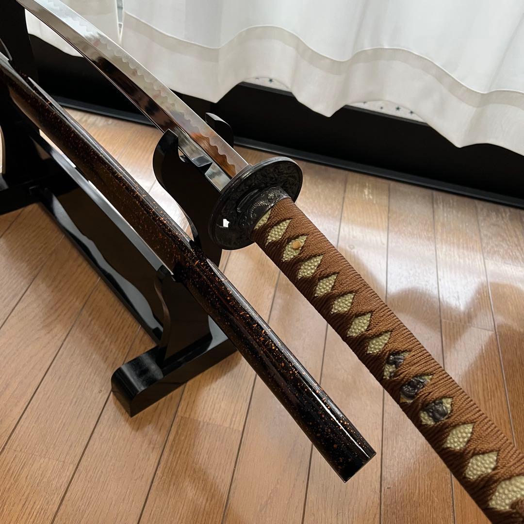 高級模造刀　茶色の柄 茶色の鞘