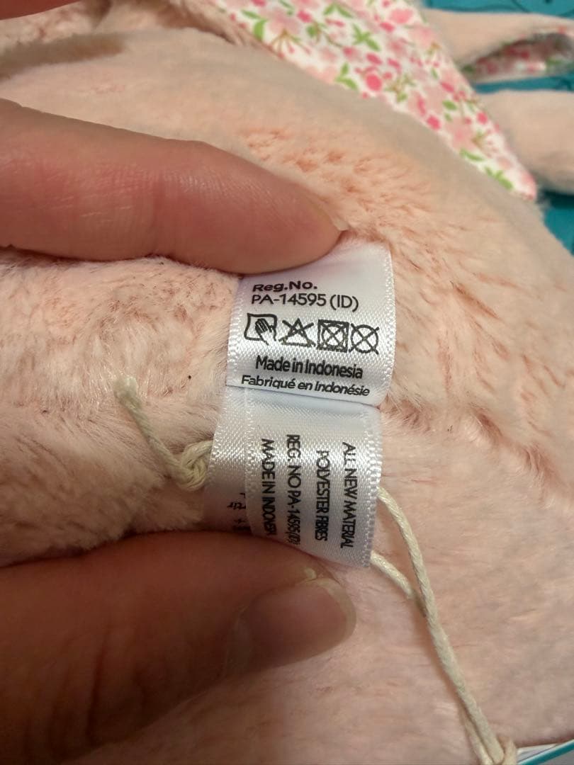  ピンクのうさぎぬいぐるみ 約36cm L