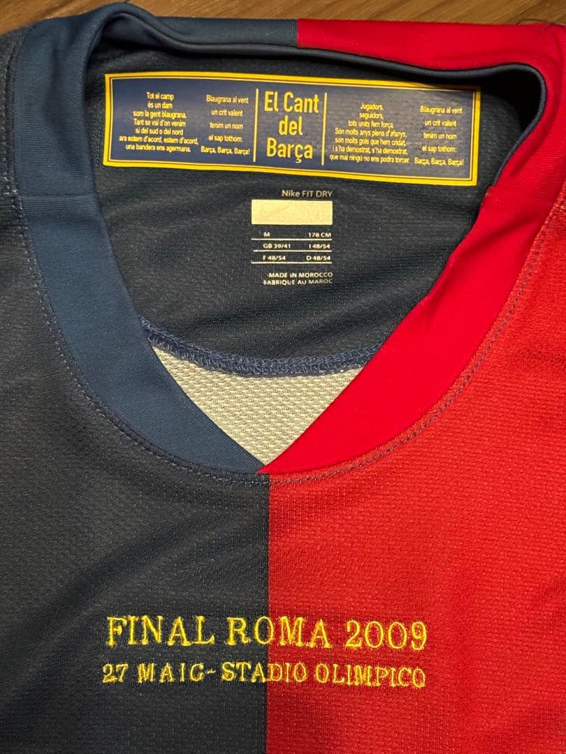 バルセロナ　メッシ　ユニフォーム　M　チャンピオンズリーグ　ローマ　2009