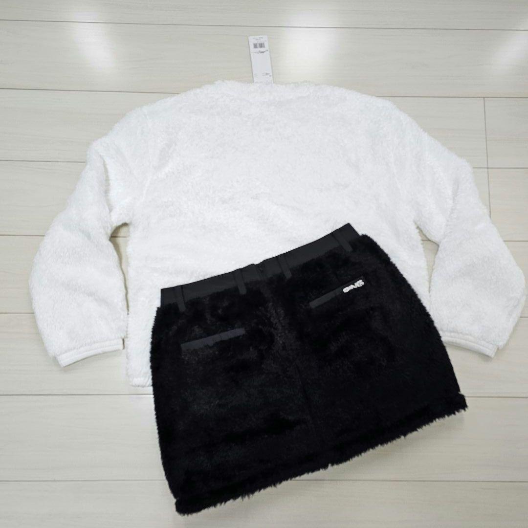 PING レディース 新品【LL】セットアップ ボア フリース スカート 上下