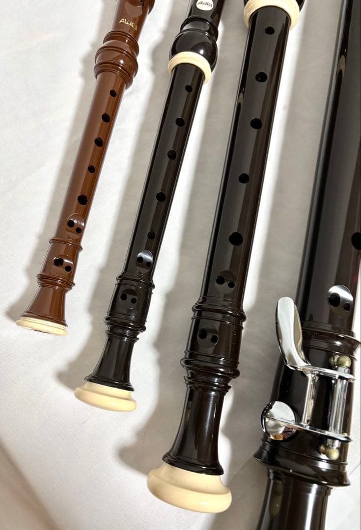 Aulos リコーダーセット 4本 日本製