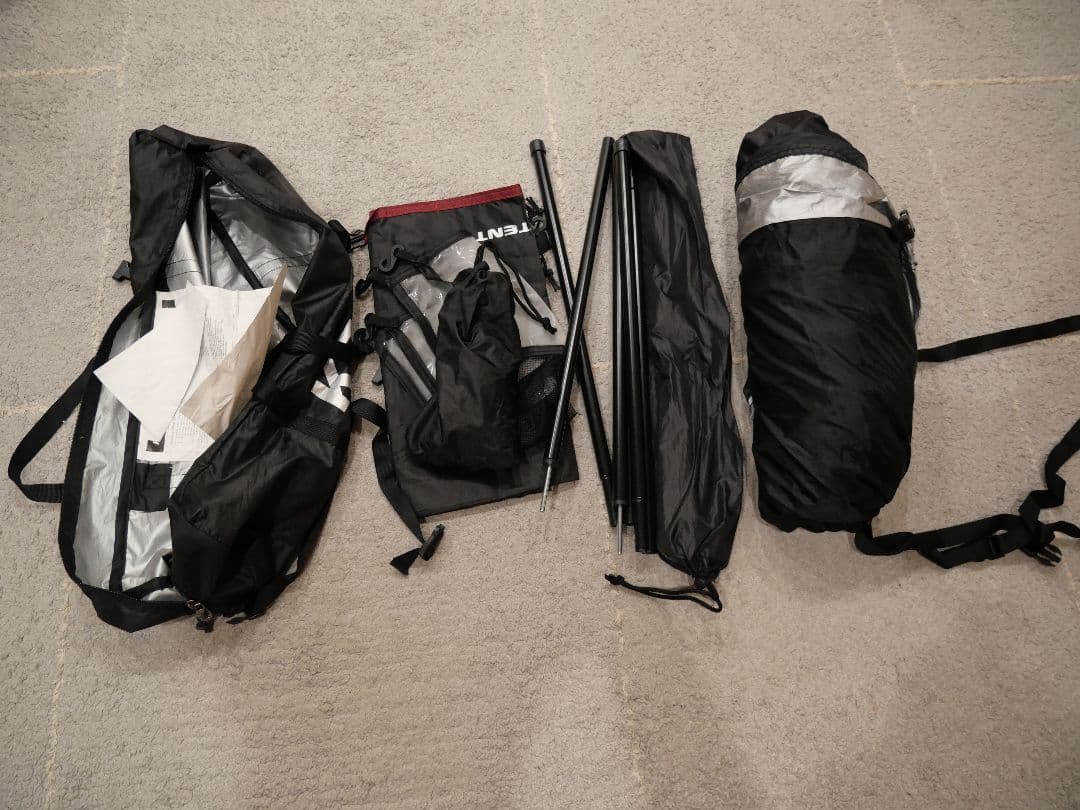 KZM コットテント 黒