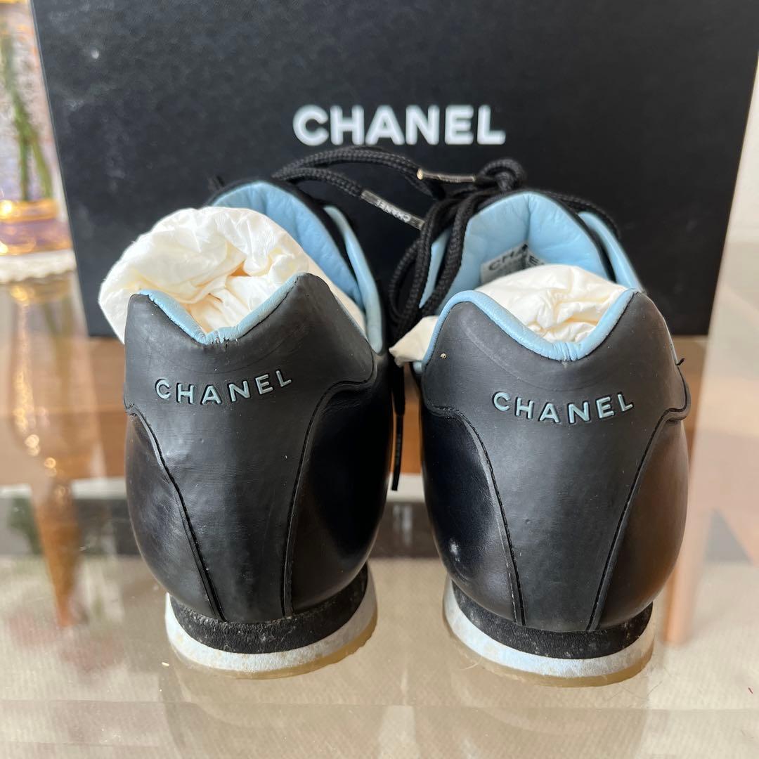 CHANEL ブラック レザーシューズ【大掃除価格】