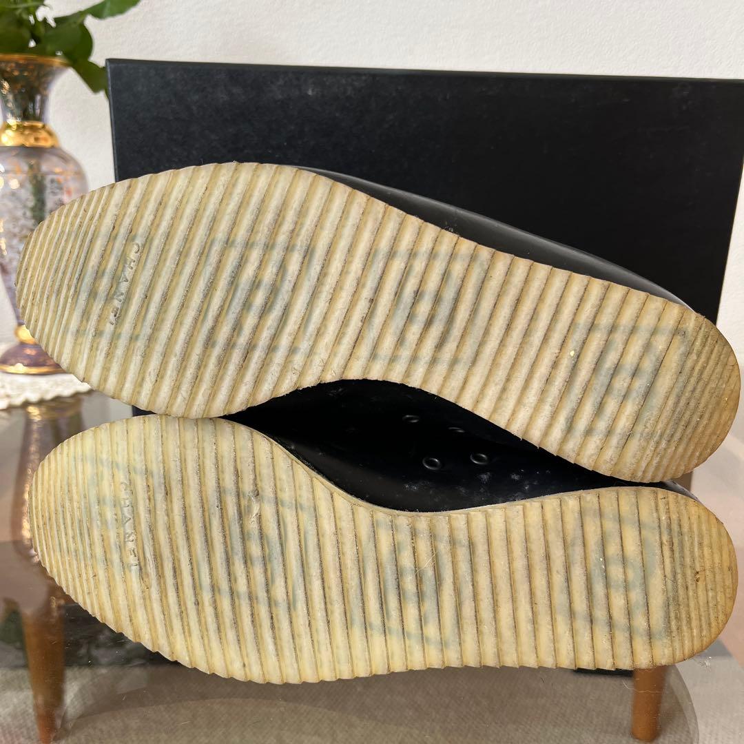 CHANEL ブラック レザーシューズ【大掃除価格】