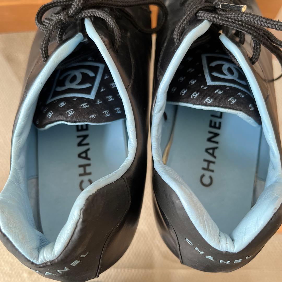 CHANEL ブラック レザーシューズ【大掃除価格】