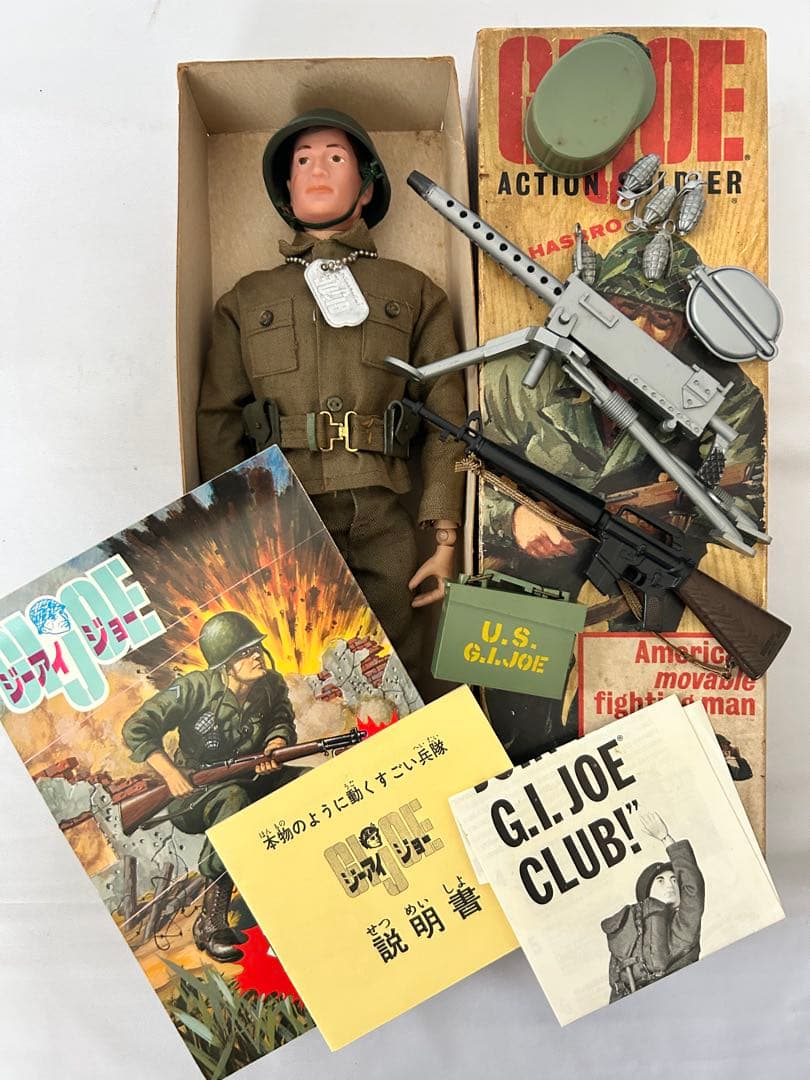 ビンテージGIジョー　1964 アクションソルジャーセット②元箱付き　ハスブロ