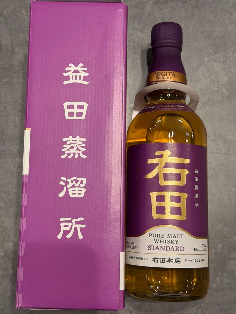 右田 PURE MALT WHISKY STANDARD 700ml 43%