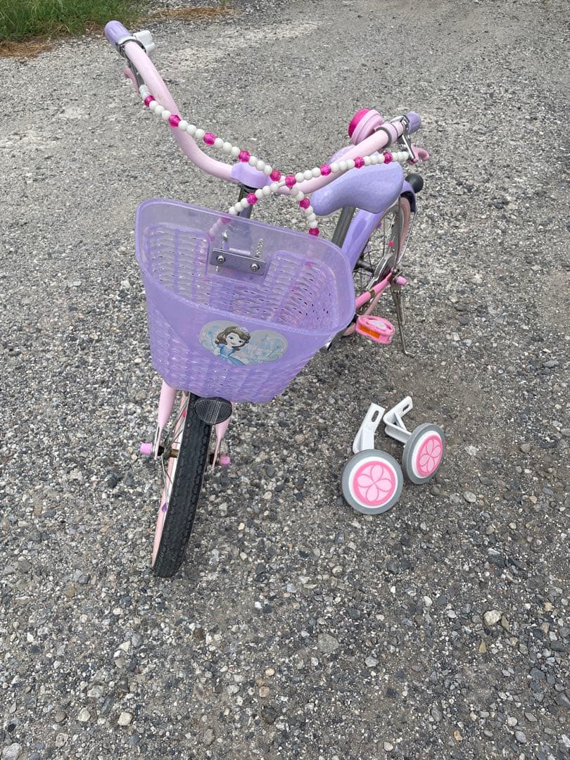 ディズニープリンセス・ソフィア幼児用自転車 18インチです