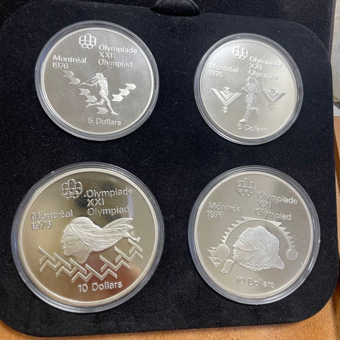 1976年モントリオールオリンピック記念銀貨4枚セット